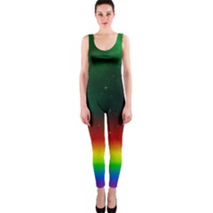 Galaxy Rainbow Universe Star Space One Piece Catsuit by Pakrebo