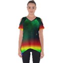 Galaxy Rainbow Universe Star Space Cut Out Side Drop Tee View1