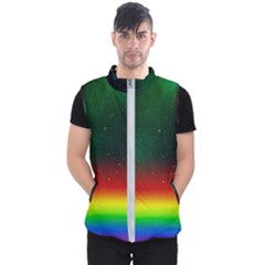 Galaxy Rainbow Universe Star Space Men s Puffer Vest by Pakrebo