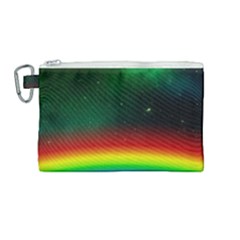 Galaxy Rainbow Universe Star Space Canvas Cosmetic Bag (medium) by Pakrebo