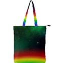 Galaxy Rainbow Universe Star Space Double Zip Up Tote Bag View1