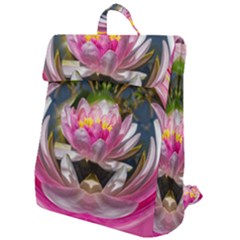 Flower Ornament Color Background Flap Top Backpack