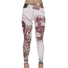 Galaxy Stars Giel Classic Yoga Leggings by snowwhitegirl