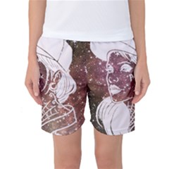 Galaxy Stars Giel Women s Basketball Shorts by snowwhitegirl