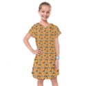 Daisy Orange Kids  Drop Waist Dress View1