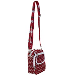 Daisy Red Shoulder Strap Belt Bag