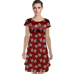 Daisy Red Cap Sleeve Nightdress