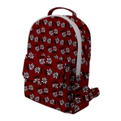 Daisy Red Flap Pocket Backpack (large) by snowwhitegirl