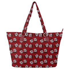 Daisy Red Full Print Shoulder Bag