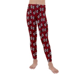 Daisy Red Kids  Lightweight Velour Leggings by snowwhitegirl