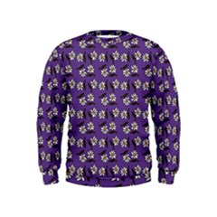 Daisy Purple Kids  Sweatshirt by snowwhitegirl