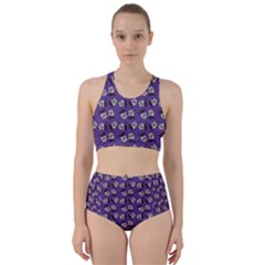 Daisy Purple Racer Back Bikini Set by snowwhitegirl