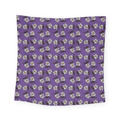 Daisy Purple Square Tapestry (small) by snowwhitegirl