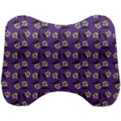 Daisy Purple Head Support Cushion