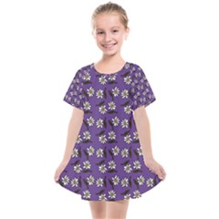 Daisy Purple Kids  Smock Dress