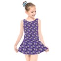 Daisy Purple Kids  Skater Dress Swimsuit View1