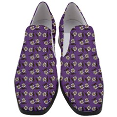 Daisy Purple Women Slip On Heel Loafers by snowwhitegirl