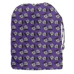 Daisy Purple Drawstring Pouch (xxxl)