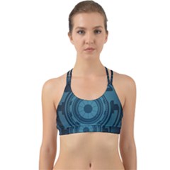 Technology Background Binary Back Web Sports Bra by Pakrebo