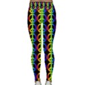 Retro Rainbow Gradient Peace Symbol Classic Yoga Leggings View2