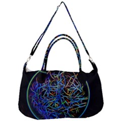 Neon Background Light Design Removal Strap Handbag