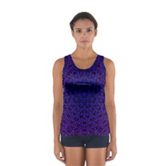 Background Lines Pattern Line Art Sport Tank Top  by Pakrebo