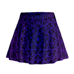 Background Lines Pattern Line Art Mini Flare Skirt by Pakrebo