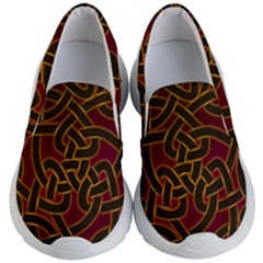 Celtic Spiritual Pattern Art Kids  Lightweight Slip Ons