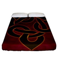 Celtic Spiritual Pattern Art Fitted Sheet (king Size) by Pakrebo