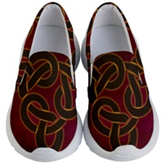 Celtic Spiritual Pattern Art Kids  Lightweight Slip Ons by Pakrebo