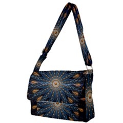 Explosion Fireworks Flare Up Full Print Messenger Bag