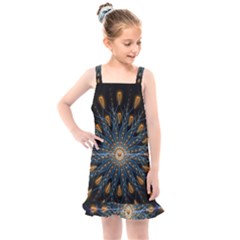 Explosion Fireworks Flare Up Kids  Overall Dress by Pakrebo