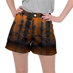 Skyline Future Graphic Sketchbook Ripstop Shorts by Pakrebo