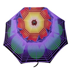 Synthwave Retrowave Synth Folding Umbrellas by Pakrebo