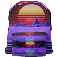 Synthwave Retrowave Synth Giant Full Print Backpack by Pakrebo