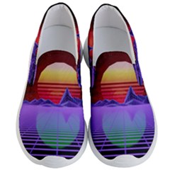 Synthwave Retrowave Synth Men s Lightweight Slip Ons by Pakrebo