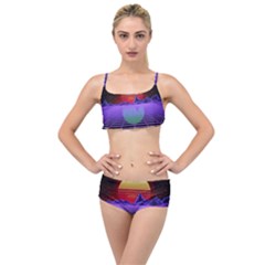 Synthwave Retrowave Synth Layered Top Bikini Set by Pakrebo