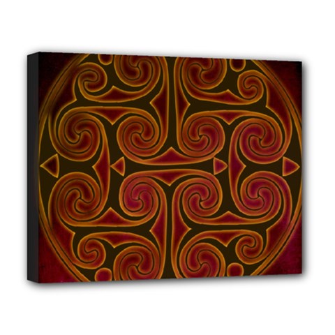 Celtic Spiritual Pattern Art Deluxe Canvas 20  X 16  (stretched) by Pakrebo