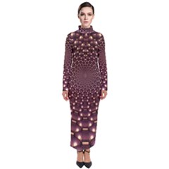 Background Sphere Balls Reflection Turtleneck Maxi Dress by Pakrebo