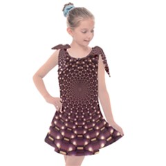 Background Sphere Balls Reflection Kids  Tie Up Tunic Dress by Pakrebo