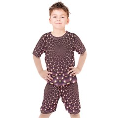 Background Sphere Balls Reflection Kids  Tee And Shorts Set by Pakrebo