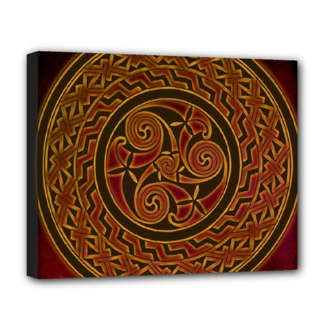 Celtic Spiritual Pattern Art Deluxe Canvas 20  X 16  (stretched) by Pakrebo