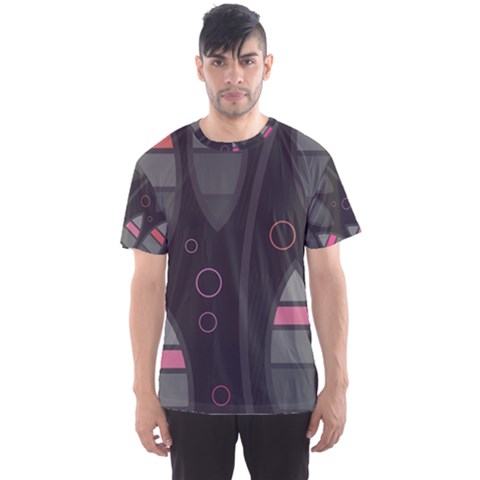 Background Blacks Pinks Men s Sports Mesh Tee by Pakrebo