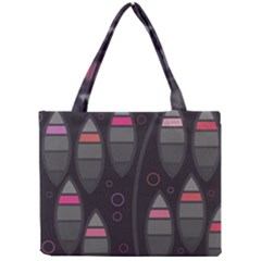 Background Blacks Pinks Mini Tote Bag by Pakrebo