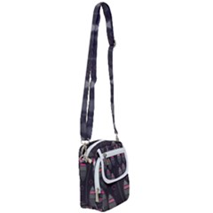 Background Blacks Pinks Shoulder Strap Belt Bag