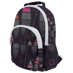 Background Blacks Pinks Rounded Multi Pocket Backpack