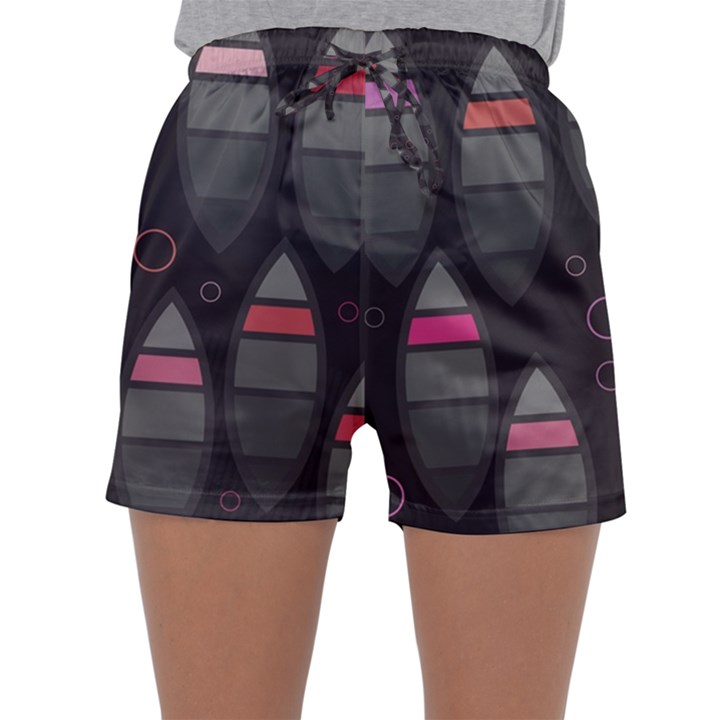 Background Blacks Pinks Sleepwear Shorts