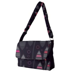 Background Blacks Pinks Full Print Messenger Bag by Pakrebo