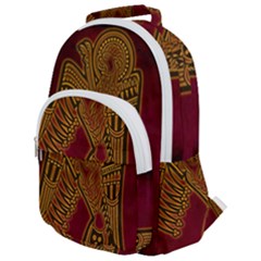 Celtic Spiritual Pattern Art Rounded Multi Pocket Backpack