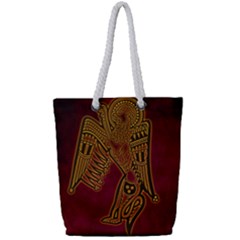 Celtic Spiritual Pattern Art Full Print Rope Handle Tote (small) by Pakrebo